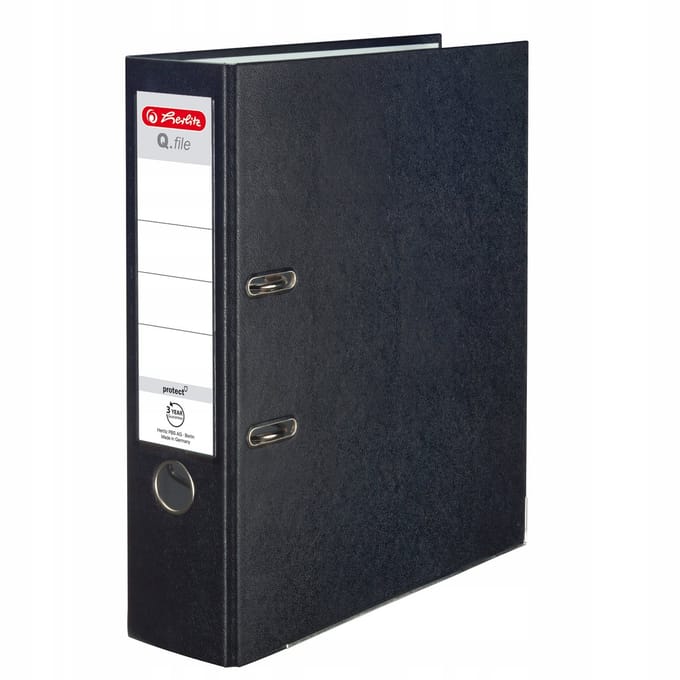 Herlitz Q.File map A4 80mm zwart