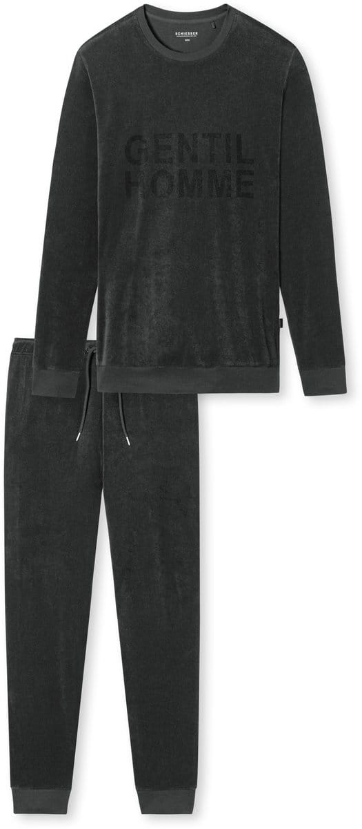Schiesser – Warming Nightwear – Pyjama – 178037 – Anthracite - 54