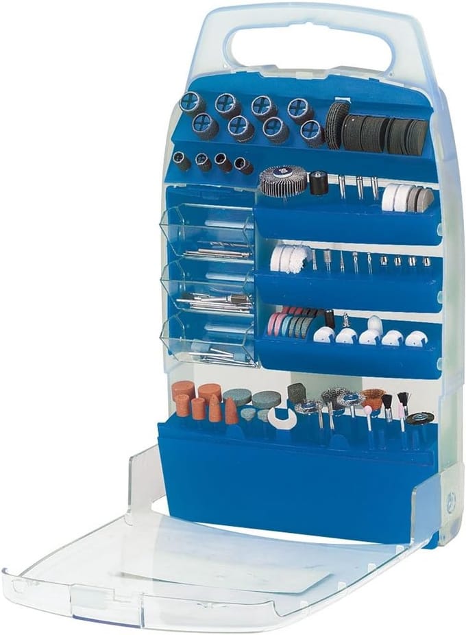Accessoireset Multitool - Gereedschap Set - Klusjes Uitvoeren - 200 Delig - 35 cm - Blauw