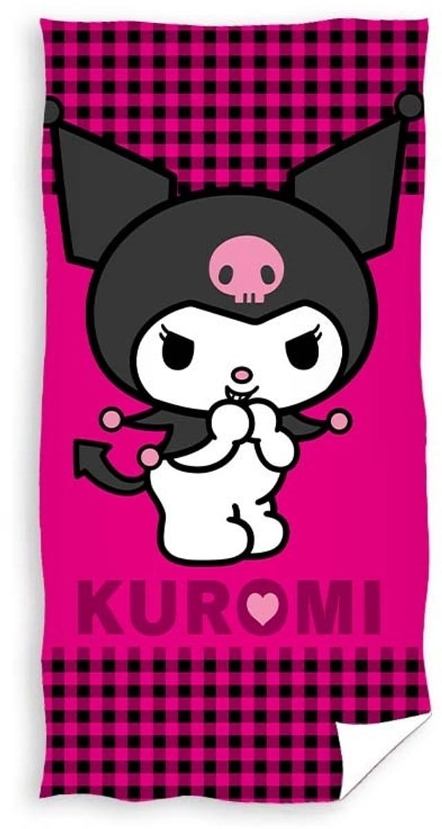 Hello Kitty Strandlaken Kuromi - 70 x 140 cm - Katoen