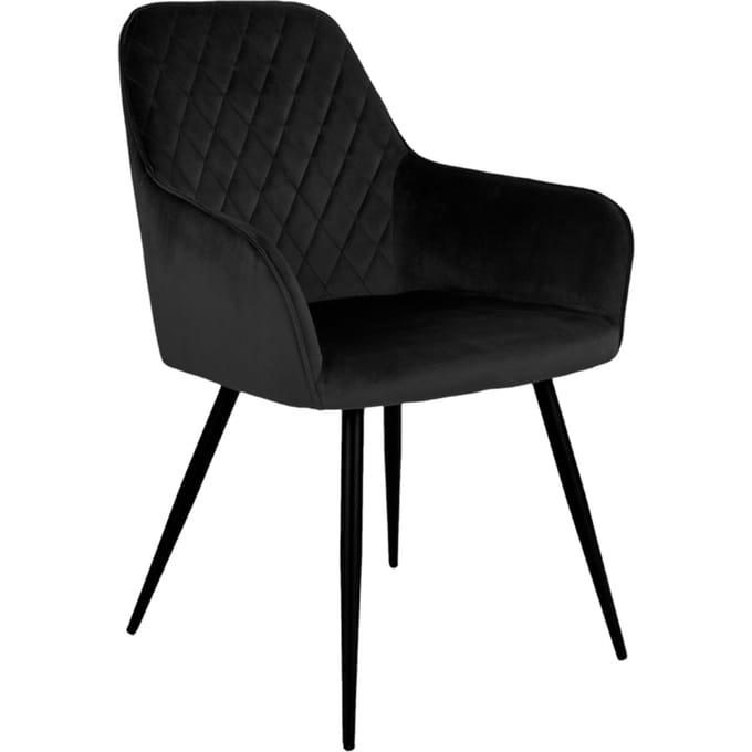 House Collection Velvet Eetkamerstoel Floki Zwart