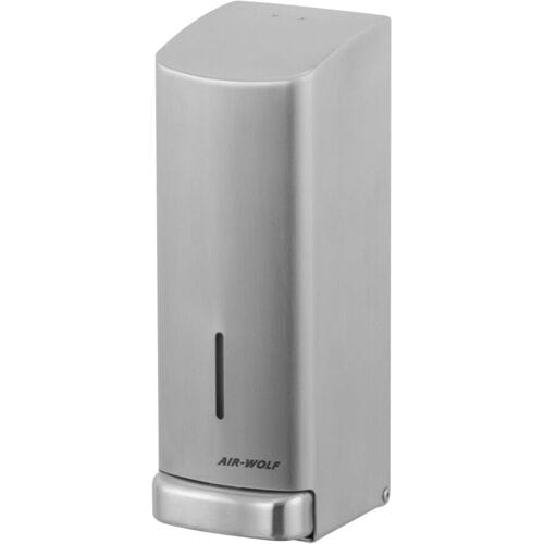 AIR-WOLF Zeep & desinfectie dispenser met drukknop - 1200ml - RVS Zilver