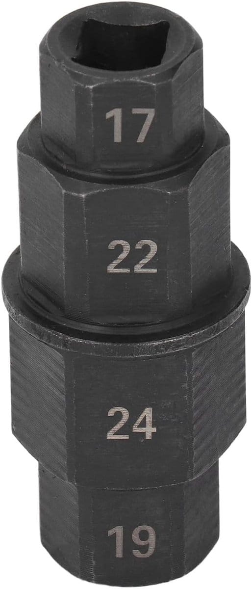 Hex Axle Tool - Wielas Verwijderaar - Motoronderhoud - Verstelbare Sleutel - 17mm - Zwart
