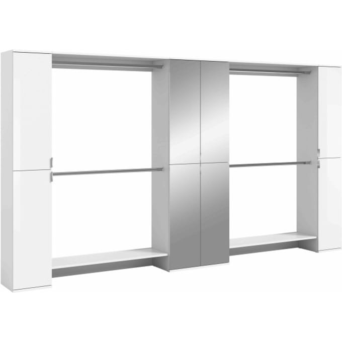 Projectxcombinatie wit hoogglans wit NB - 37x341x191cm