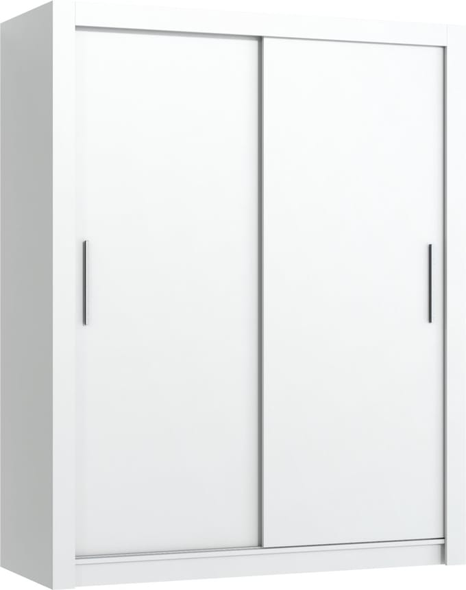 Promeubels - Kledingkast Miami - 120cm - Wit - Schuifdeur - Opbergkast