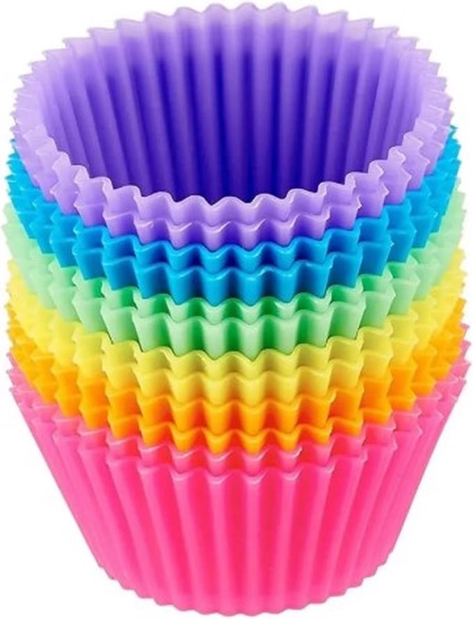 Jumada's Cupcake Vormpjes - Bakvormpjes - Bakken - Multikleur