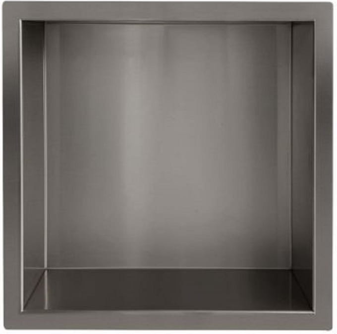 ALONI inbouwnis – 30x30x10 cm – gunmetal grijs