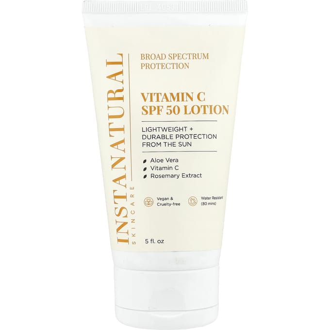 InstaNatural, Vitamin C SPF 50 Lotion, 5 fl oz white