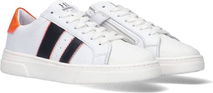 Hip H1610 Lage sneakers - Leren Sneaker - Jongens - Wit - Maat 35