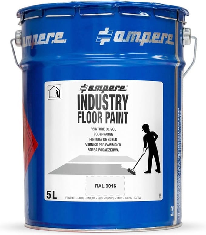 Ampere Industry Floor Paint markeerverf - 5 liter | Wit
