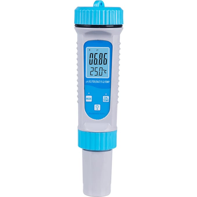 Smart BT 6 in 1 pH-tester Zwembadwater pH EC TDS ZOUT S.G Temperatuurtester Zwembadwaterkwaliteit