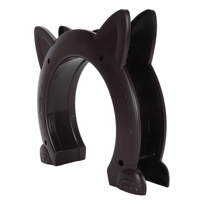 Kat Binnendeur Eenvoudige Installatie Decoratieve Kitten Puppy Gat Deur voor Binnendeur Muur Bruin bruin