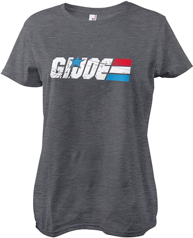 G.I. Joe Dames-T-shirt met gewassen logo in girly-stijl