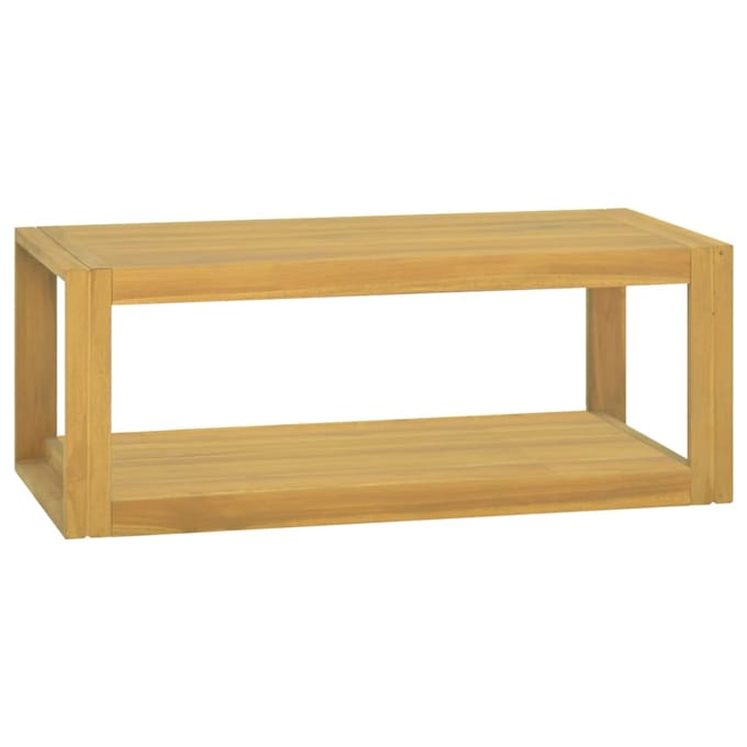 vidaXL - Badkamerwandkast - 90x45x35 - cm - massief - teakhout
