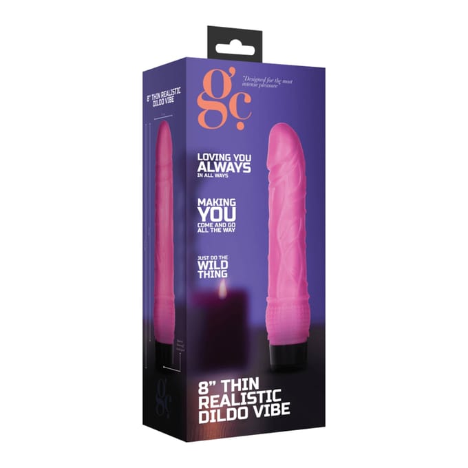 GC by Shots - Thin Realistic Dildo Vibrator - 8 / 20 cm