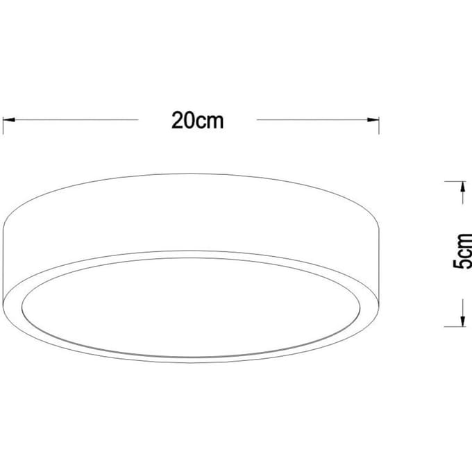 Lucide UNAR - Plafonnière (Plafondlamp) - Ø 20 cm - LED 3 StepDim (Memory) - 1x12W 2700K - Mat Goud / Messing