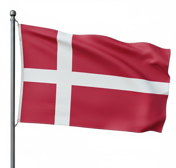 Trasal - vlag Denemarken - deense vlag - 150x90cm