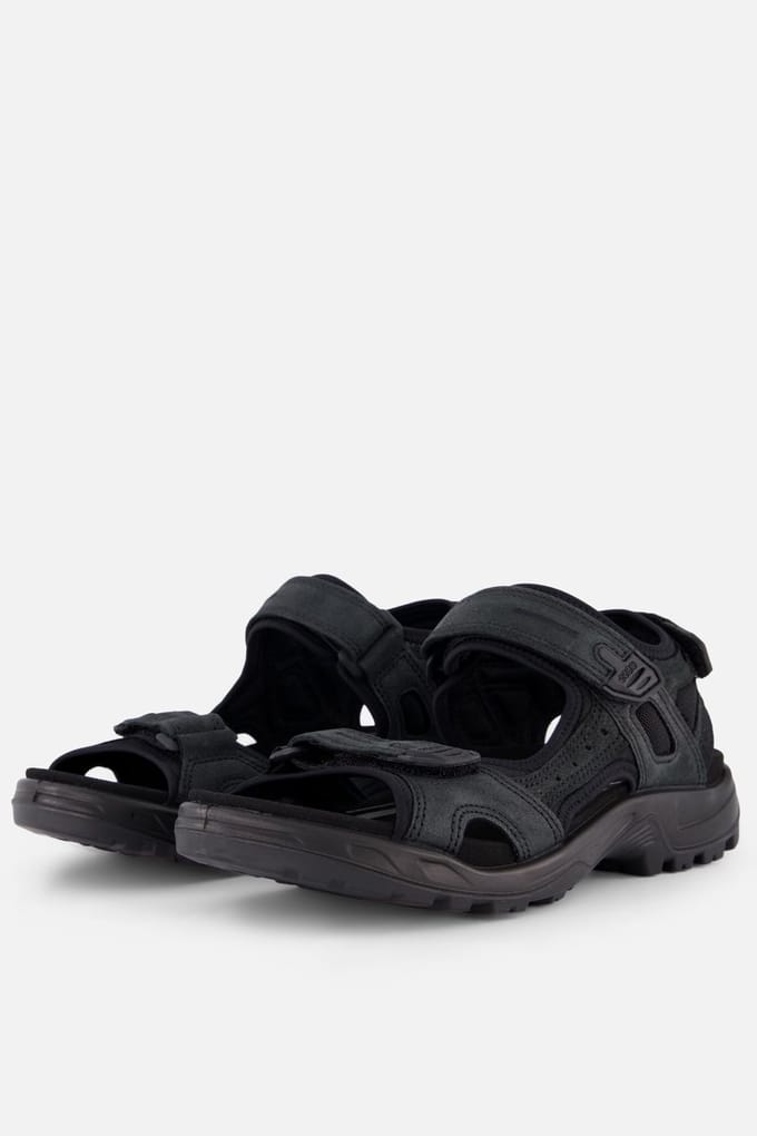 Ecco Receptor Heren Sandalen - Zwart - Leer