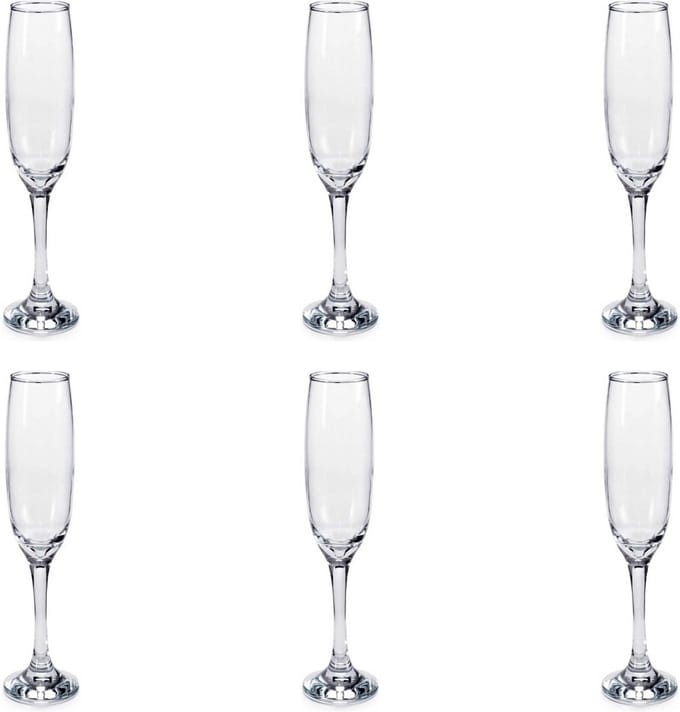 Glozini Havana Champagneglazen - Champagneglas - 6 Stuks - 170 ml