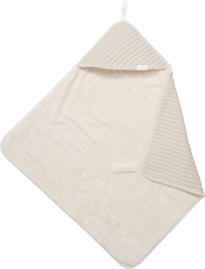 Koeka omslagdoek wafel/teddy Oslo - sand - 100x100