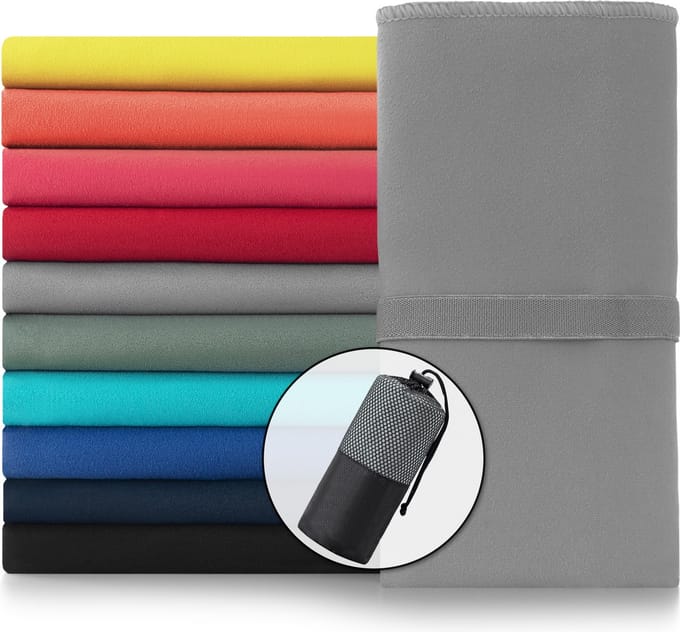 Blumtal Sporthanddoek - Microvezel - 120 x 60cm - Grijs