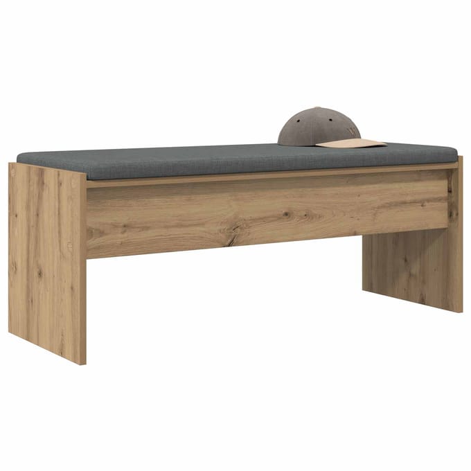 vidaXL - Hallenbank - Artisan - Eiken - 103 - x - 38 - x - 40 - cm