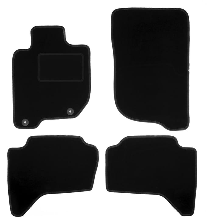 Zwarte veloursmatten voor: Mitsubishi L200 IV pick-up (2006-2015)