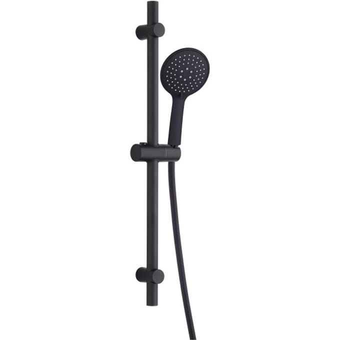 Luzzo® Flat Design douche glijstangset - 3 standen douche -Zwart