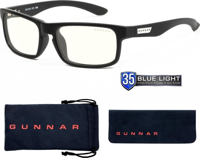 GUNNAR - Enigma Gaming Bril - Computerbril - Blauw Licht Bril - 0.2 Sterkte - Onyx - Clear