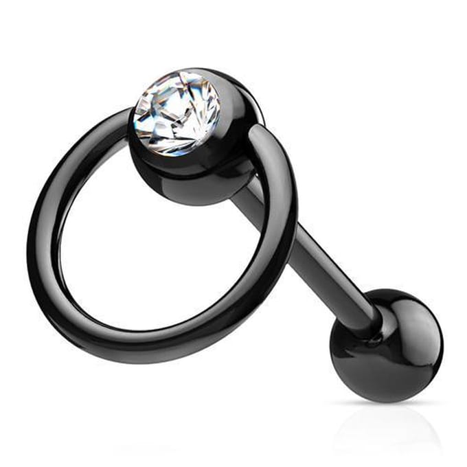 Piercing slave ring - zwart - LMPiercings