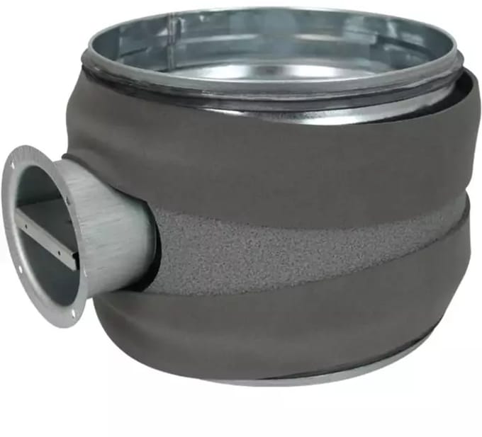 Thermoduct 9mm handbediende regelklep Ã˜ 400 mm geÃ¯soleerd