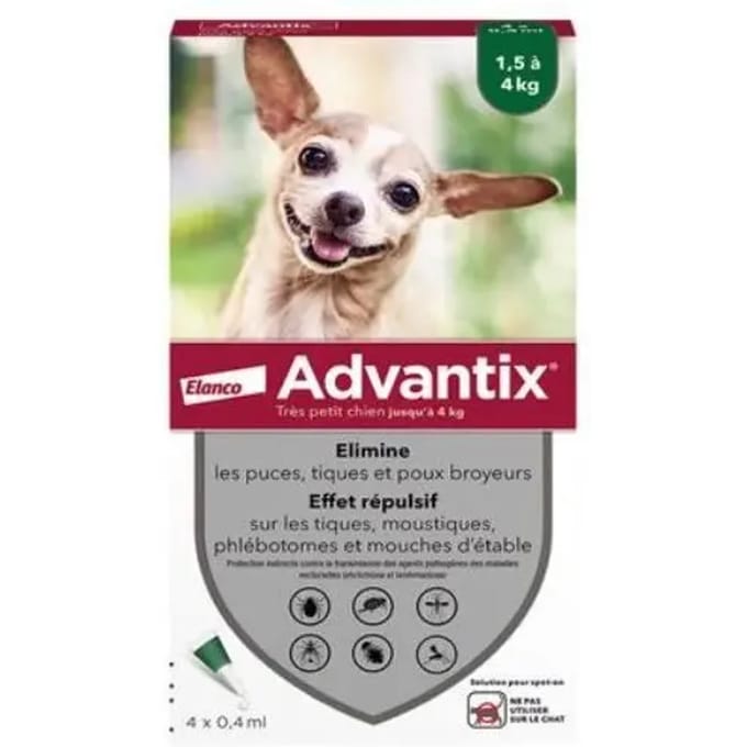 Ongediertebestrijding voor honden Elanco Advantix C