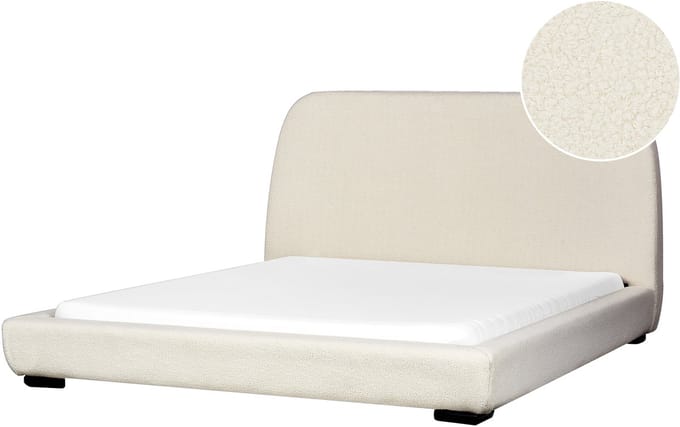 ROISEL - Waterbed - Lichtbeige - 160 x 200 cm - Bouclé
