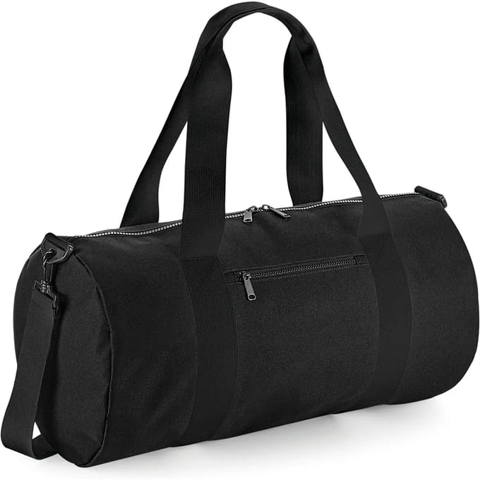BagBase Original Barrel Bag XL BG140L - Black/Black - 55 x 28 x 28 cm
