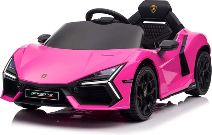 Lamborghini Revuelto Kinderauto Roze | 12V