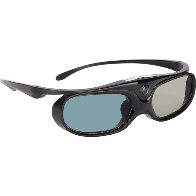 3D Bril 1080P LCD Bril Groothoek 178 graden Oplaadbare Batterij 3D Shutter Bril Zwart zwart
