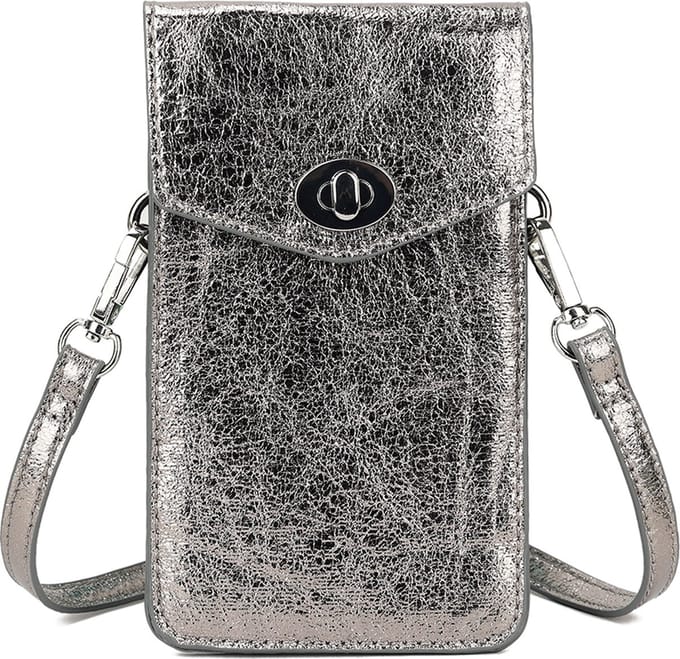 Giuliano Metallic Telefoontas Britt - zilver