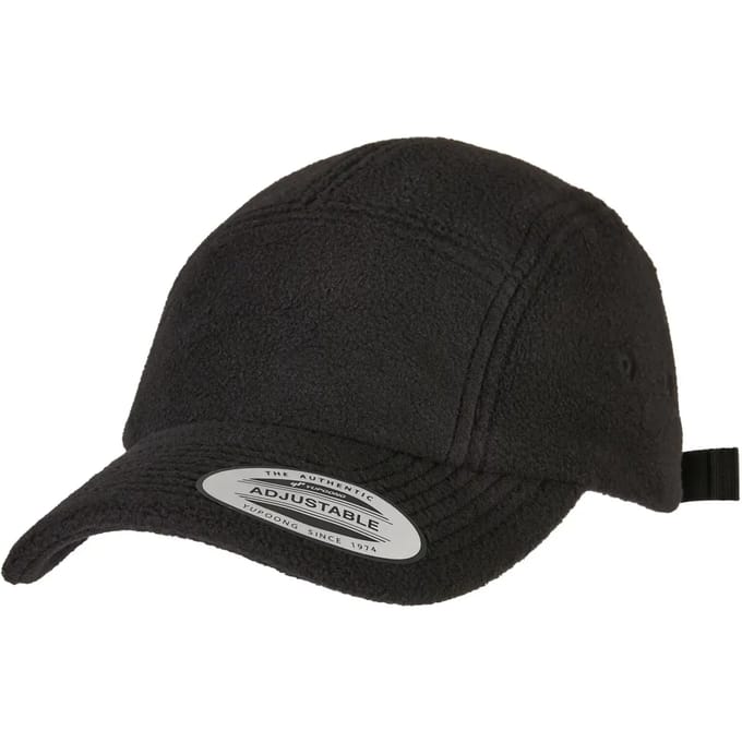 Flexfit - Polar Fleece Jockey Verstelbare pet - Zwart
