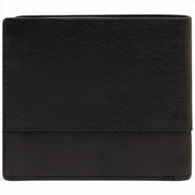 Piquadro Portfolio S141R Zwarte Lederen Man Compact met Document Deur