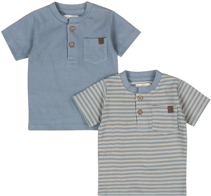 Dirkje T‑shirt - 2 Pack - Maat 56 - Blauw