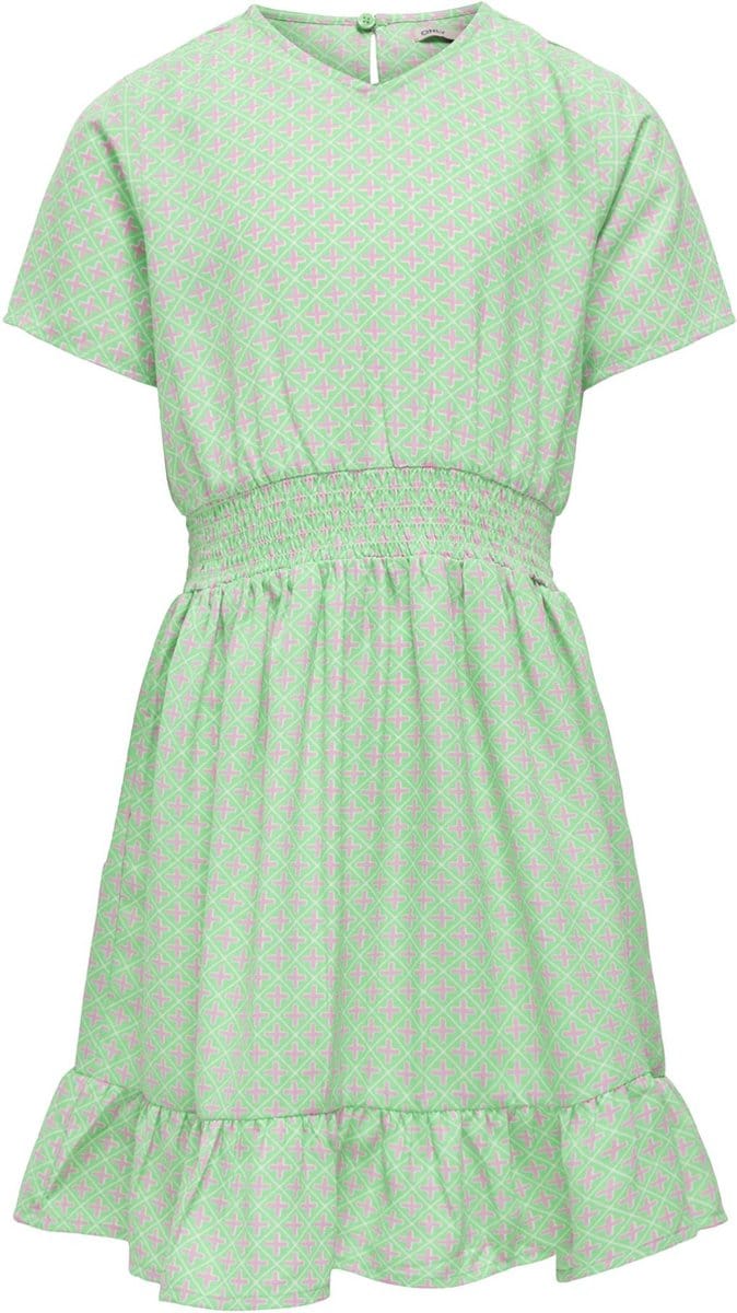 ONLY KOGBEATE S/S DRESS PTM Meisjes Jurk - Spring BouquetAOP:Graphic - Maat 116