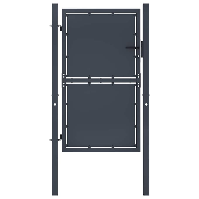 vidaXL - Tuinpoort - staal - 100x175 - cm - antraciet