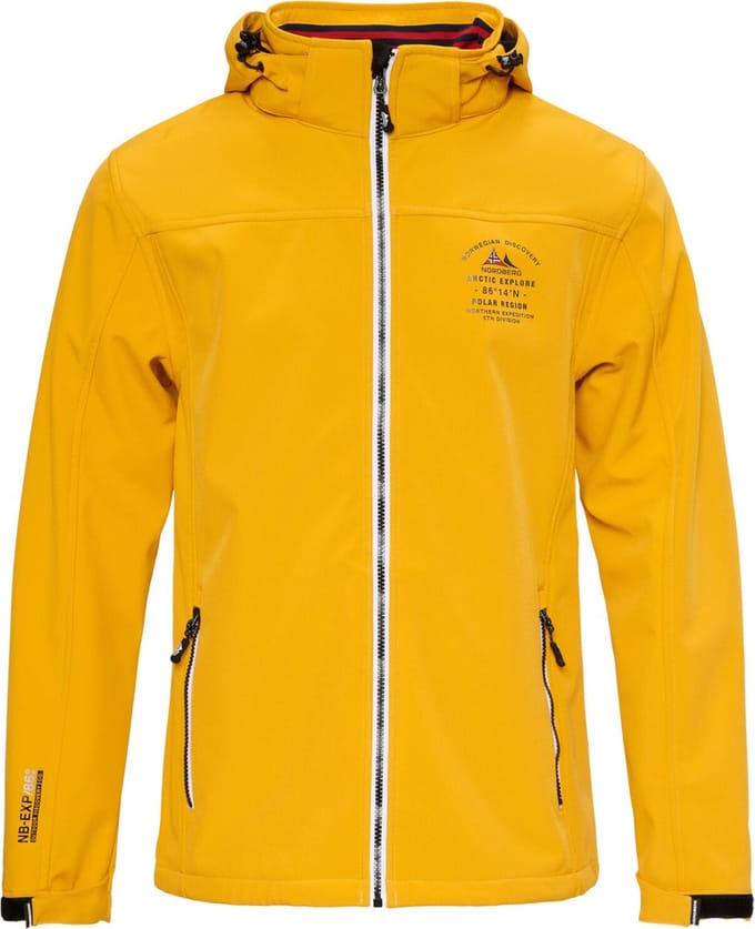 Nordberg Trond - Softshell Outdoor Zomerjas Heren - Geel - Maat L