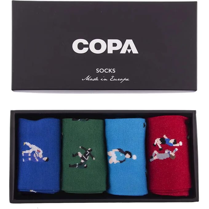 COPA - Sokken - Casual - Heren - 4-pack - Rood - Groen - Blauw - 43-46