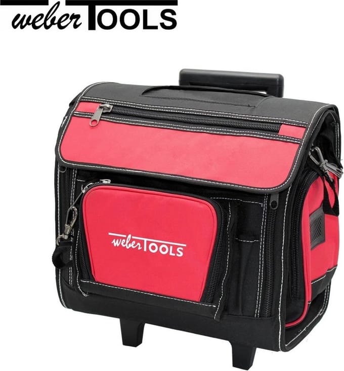 Weber Tools duurzame scheurbestendige gereedschap trolley tas veel opbergruimte WT-8234
