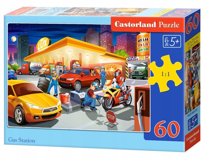 Castorland Puzzel 60 Elementen - Tankstation