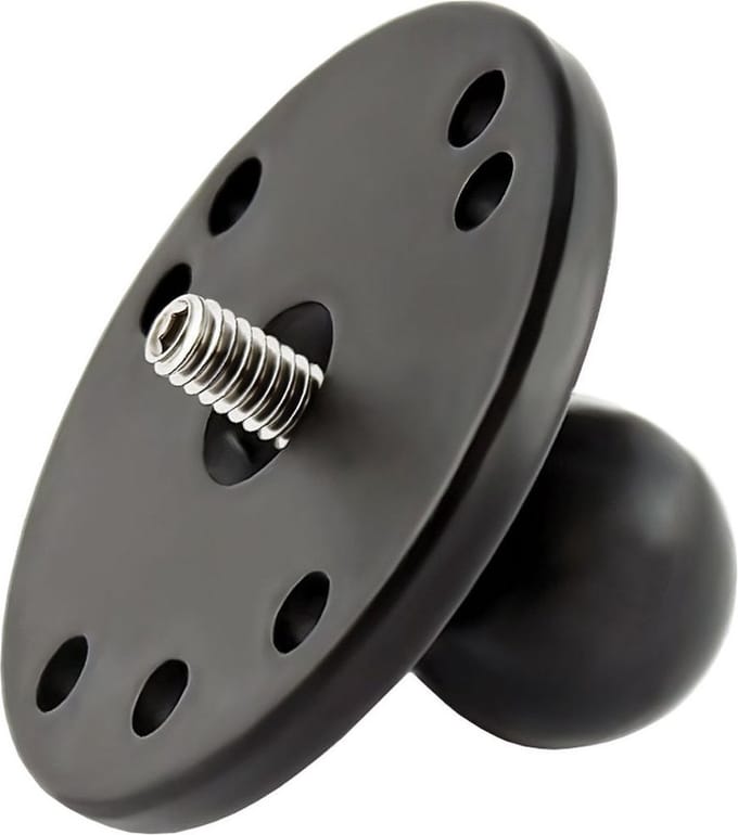 RAM Mount B-Kogel (25 mm) met Ronde Camerabasis 1/4"-20 Aansluiting