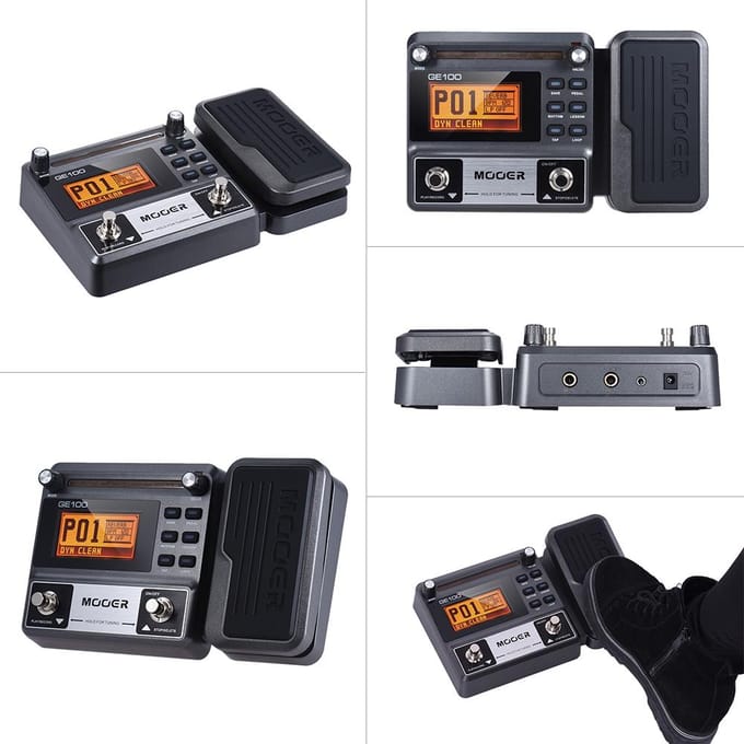 MOOER GE100 Gitaar Multi-effectprocessor Effectpedaal met Loop-opname (180 seconden) Tuning Tap US Plug