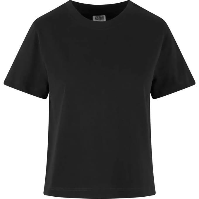 Urban Classics - Organic Boxy Dames T-shirt - 3XL - Zwart