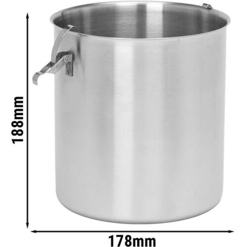 GGM Gastro Edelstahlbehälter für Saucenspender - 4 Liter
